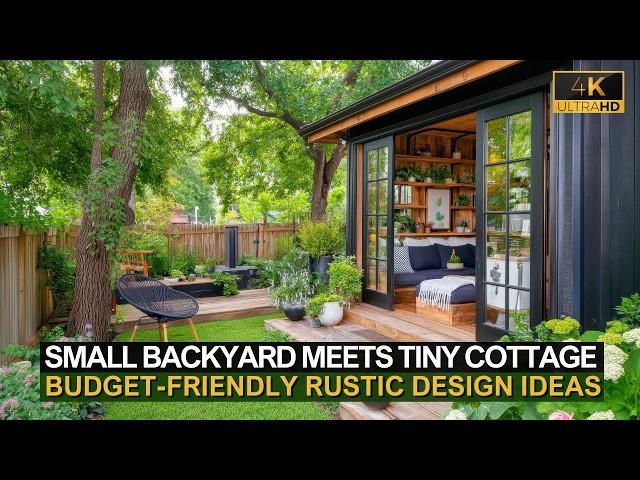 Small Backyard Magic Meets Tiny Cottage Charm: Budget-Friendly Rustic Design Ideas