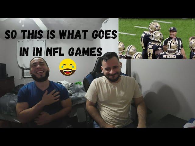 Reacting to NFL Hilarious Mic'd Up moments 2022