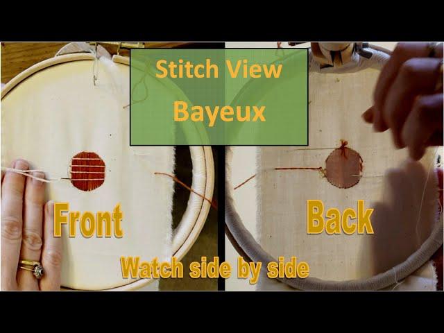 How to Embroider Bayeux Stitch / Laid and Couch