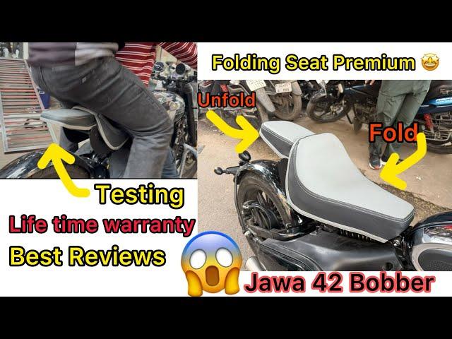 Jawa 42 Bobber Folding Seat | Jawa 42 Bobber Folding Seat Review | Seat Installation | 42 Bobber