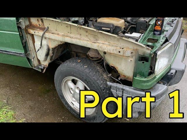 Welding The Inner Wing On A 300TDI Discovery 1 - Part 1