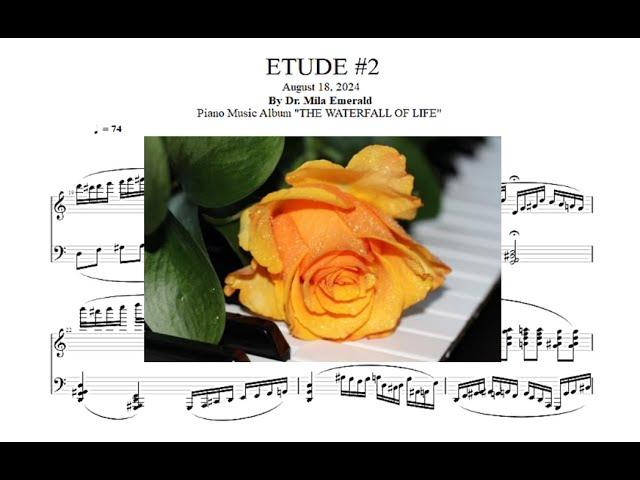 Piano Etude #2 ‪- Mila Emerald Music - Deep Emotional Piano Song Composition