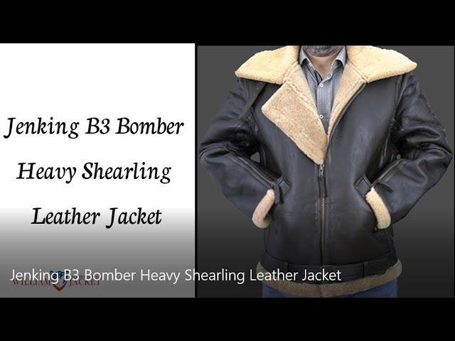 New B3 Bomber Fur Sheepskin Shearling Leather Jacket | 100% Real Leather | At William Jacket.