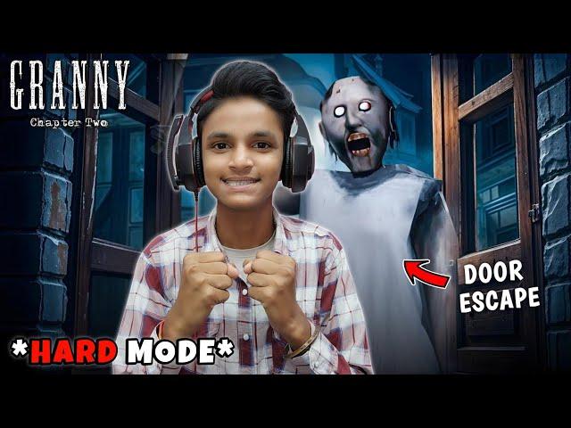 ELECTRIC DOOR ESCAPE ON HARD MODE | GRANNY CHAPTER 2 REWORKED