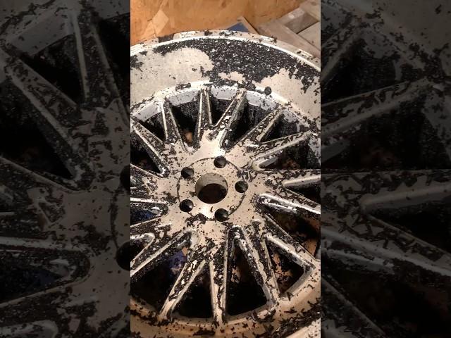 Custom Powder Coating Process #powdercoating #wheels