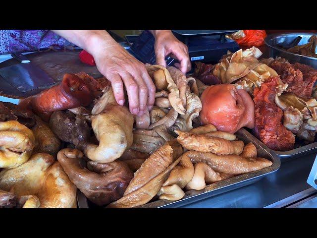 4 generations of inherited stewed vegetables, 42 yuan for pork head and 95 yuan for large intestine!