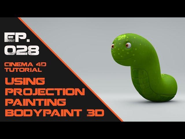 Using Projection Painting in Bodypaint in Cinema 4D.