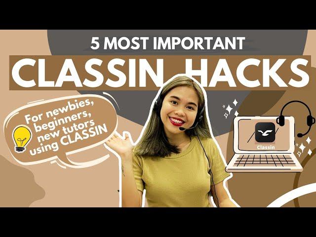 CLASSIN tutorial┃5 most important Classin Hacks┃ for NEW TUTORS using Classin App