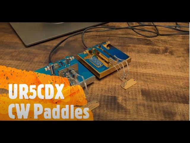 The UR5CDX Ukrainian CW Paddles