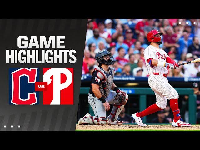 Guardians vs. Phillies Game Highlights (7/27/24) | MLB Highlights