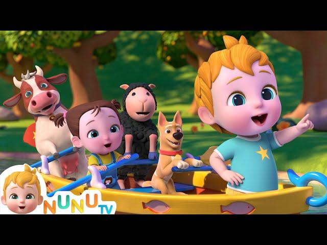 Row, Row, Row Your Boat | Nursery rhymes & kids songs | NuNu Tv