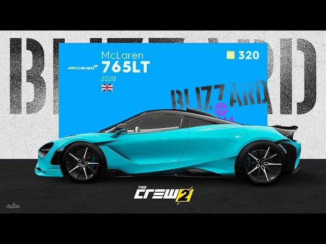 The Crew 2 "BLIZZARD" | MCLAREN 765LT | Custom personalización