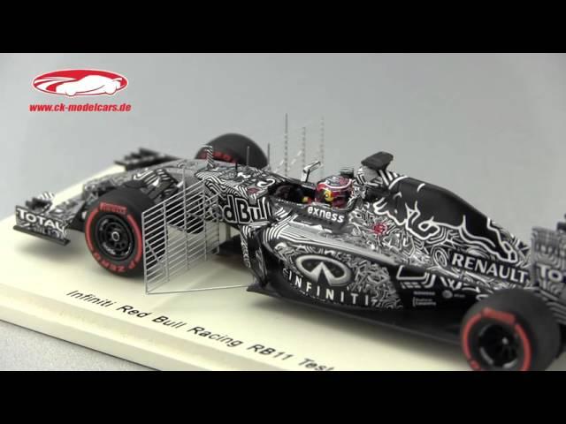 ck-modelcars-video: Daniil Kvyat Red Bull RB11 #26 Test Car Bahrain Formel 1 2015 Spark