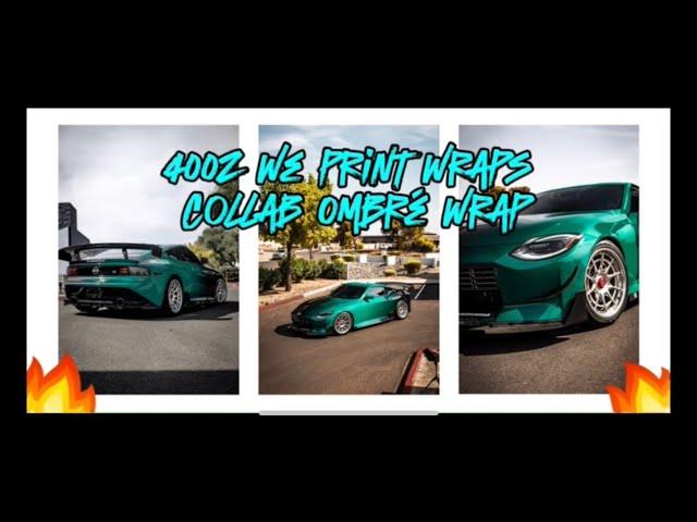 We Print Wraps Ombre Car Wrap: Nissan 400Z