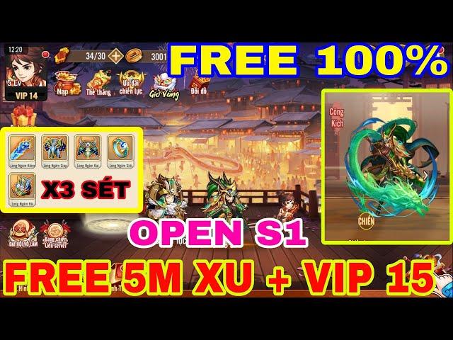 Game Lậu Full Việt Hóa 3Q - Mở S1 Gần Max Vip 15 + 5000000 Xu Tiêu Cực Phê , Tướng + Trang Bị Free