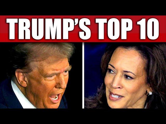 TOP 10 TRUMP MOMENTS - Trump Harris Debate