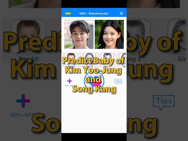 Predict Baby of Kim Yoo-Jung and Song Kang #shorts #babygenerator #kimyoojung #songkang #viralvideo