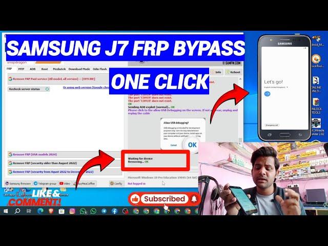 Samsung J701F Frp Bypass Android 9 | SamFw Unlock Tool 4.9 | Google Account Bypass Unlock