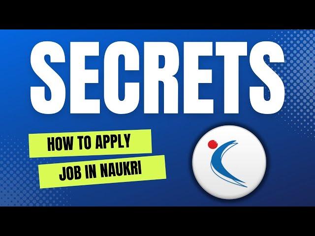 how to apply job in naukari.com tamil | how to apply job in naukari.com