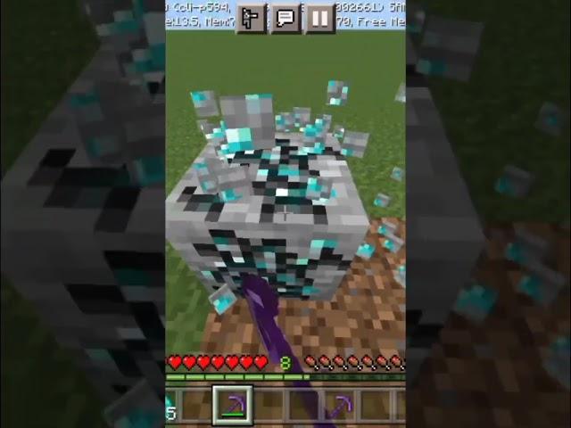 Minecraft fortune 1 vs fortune 2 vs fortune 3 #shorts #youtubeshorts #shortsvideo
