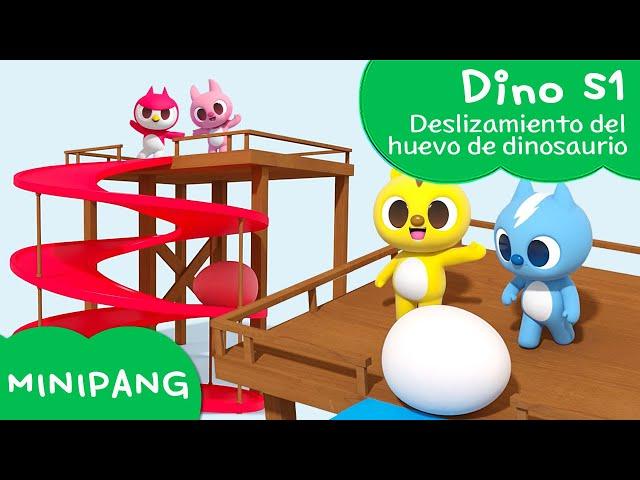 Aprende las colores con MINIPANG | dino S1 | Deslizamiento de dinosaurio | MINIPANG TV 3D Play