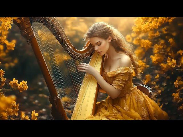  Relaxing Harp Music & Birds Singing | Serene Nature Sounds for Calm and Relaxation | Healing Music