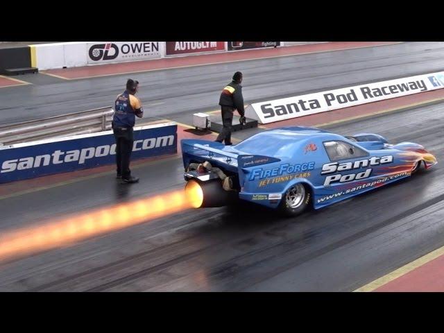 FIREFORCE 3 JET CAR - 10000+ HP EQUIVALENT - 1/4 MILE 5.95