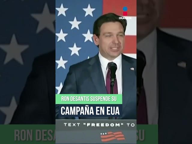 Ron DeSantis suspende su campaña en EUA y respalda a Trump | #Shorts |  DPC con Nacho Lozano