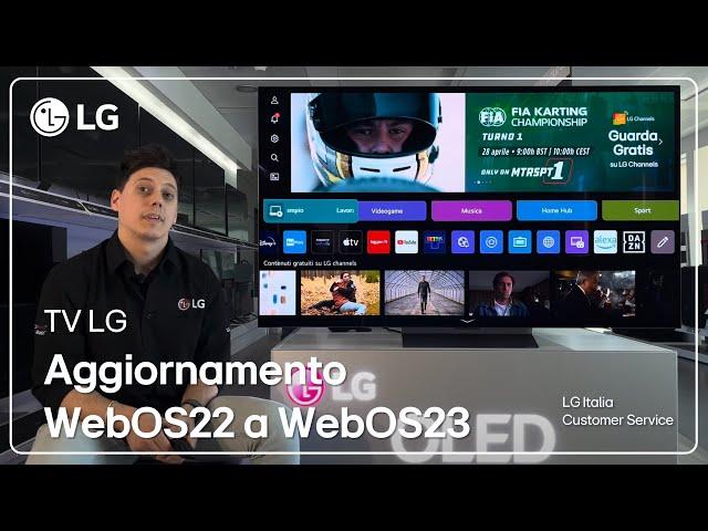 TV LG | Aggiornamento sistema operativo da WebOS 22 a WebOS 23 TV LG