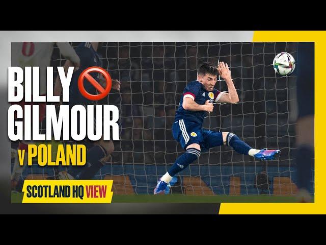  Billy Gilmour's Sensational Goal-line Clearance | Scotland v Poland | #ScotlandHQ View