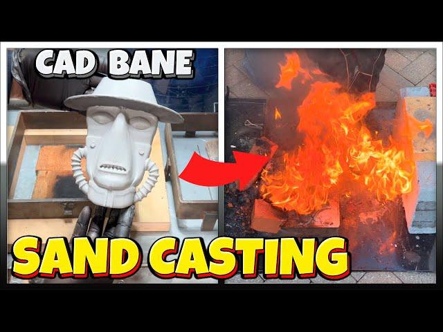 Cad Bane -  Sand Cast In Brass - Let's Cook! - Ingot Joe - Home Made Furnace - Molten Metal