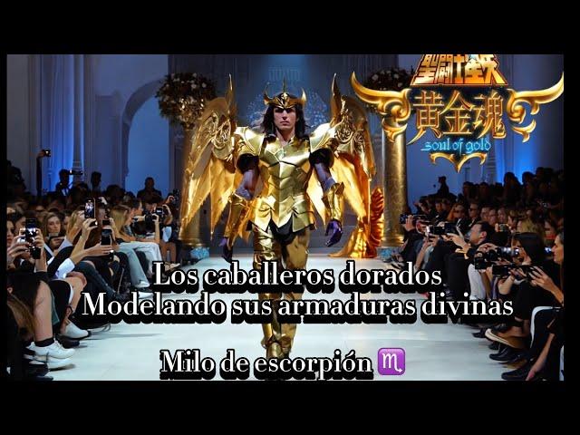 Los caballeros del zodíaco modelan sus armaduras divinas #netflix #saintseiya #caballerosdelzodiaco