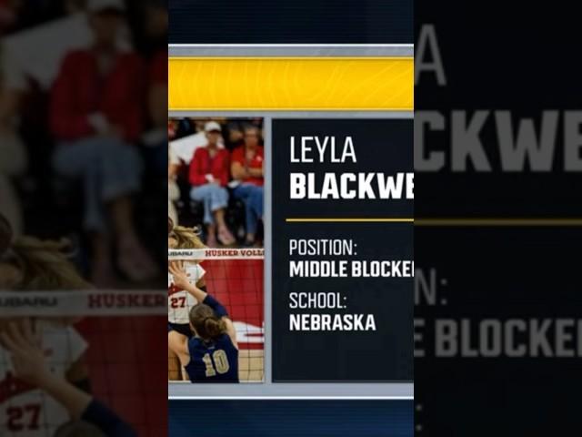 Leyla Blackwell drafted to San Diego Mojo Pro Volleyball Federation Nebraska Husker  11/25/24