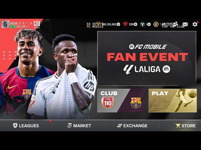 WOW!! LA LIGA FAN EVENT FC MOBILE 25 | FREE LA LIGA ICON HALL OF FAME & LEAGUE REWARDS FC MOBILE 25!