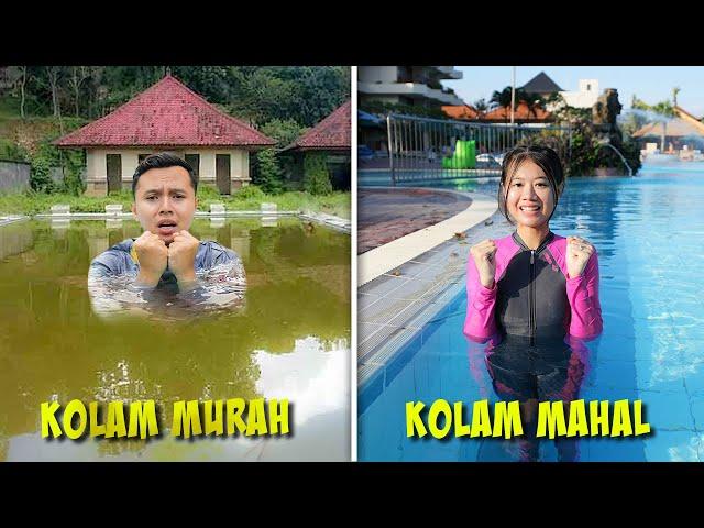 KOLAM RENANG MURAH VS MAHAL!! RENANG SEPUASNYA!!