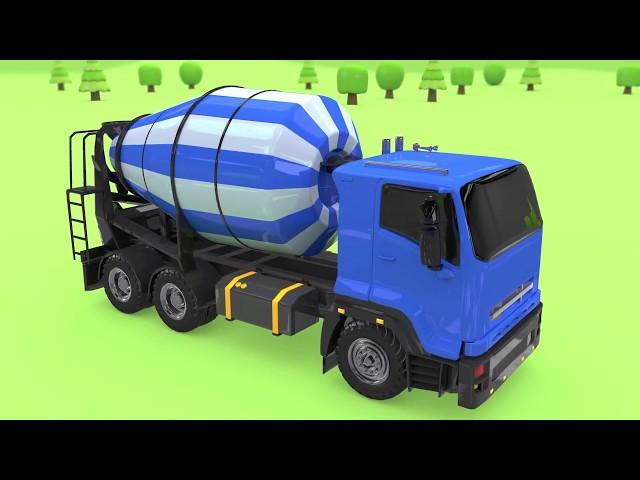 Blue Remicon! Assembly Street Vehicles! Wheels, body and cabin with Nursery Rhymes |Kids TV