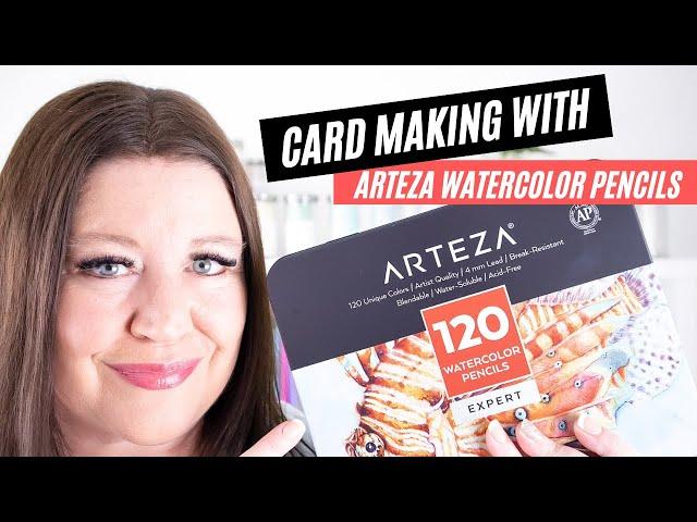 Card Making  with Arteza Watercolor Pencils