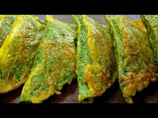 How to make perilla leaf jeon! It's more savory and delicious with "OO."