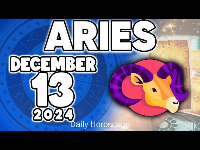 𝐀𝐫𝐢𝐞𝐬   A MIRACLE IS COMING  Horoscope for today DECEMBER 13 2024 #horoscope #new #tarot #zodiac