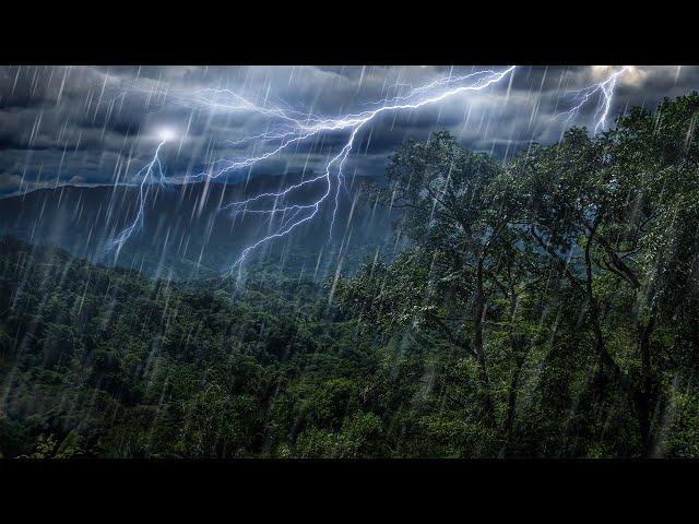 Regenklänge im Wald | 10 Stunden weißes Rauschen