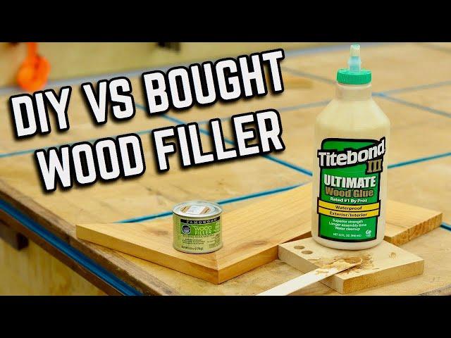 Wood Filler - Buy it or Make it? / DIY Wood Filler