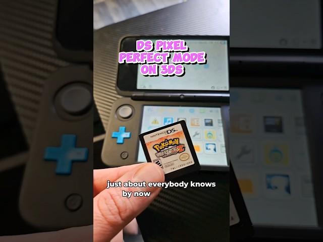 DS pixel perfect mode on 3DS #ds #3ds #nintendo #pokemon #white #black #pokemoncenter #pixelperfect
