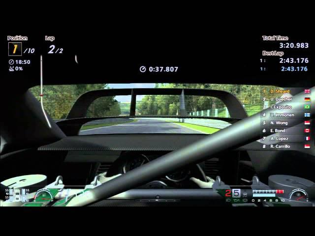 Gran Turismo 6 - Cockpit glitch/bug when looking behind inside car