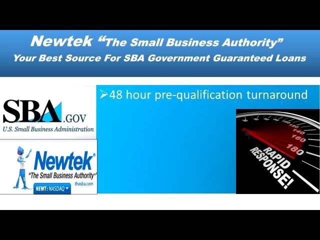 Newtek Provides SBA Loans