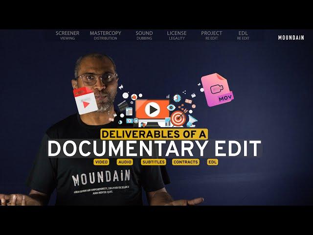 Important files to be made after documentary, film or video edit and why? MOV MP4 and what else?