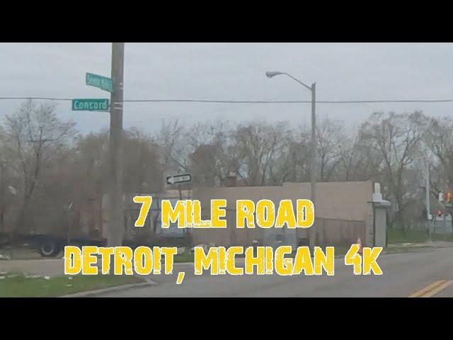 7 Mile Road 4K. Detroit, Michigan. From Hood to Country.