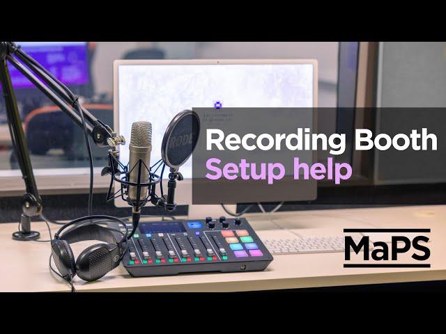 Using the recording booths - with Rodecaster Pro