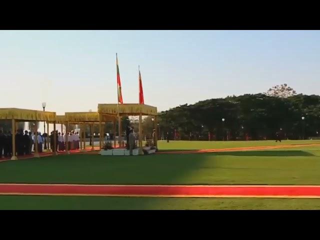 National Anthem of China | Chairman Xi Jinping State Visit to Myanmar 2020