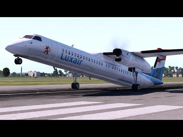 Desliz impensable al despegar en Alemania - Vuelo 9562 de Luxair