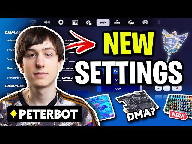 Peterbot *REVEALS* New FNCS Settings!  (BEST SENS)